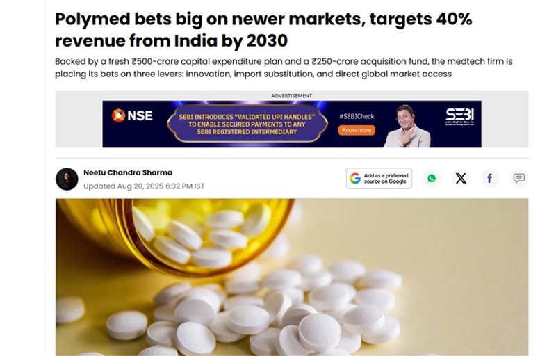 Article in Express Healthcare- 21 st August 2025