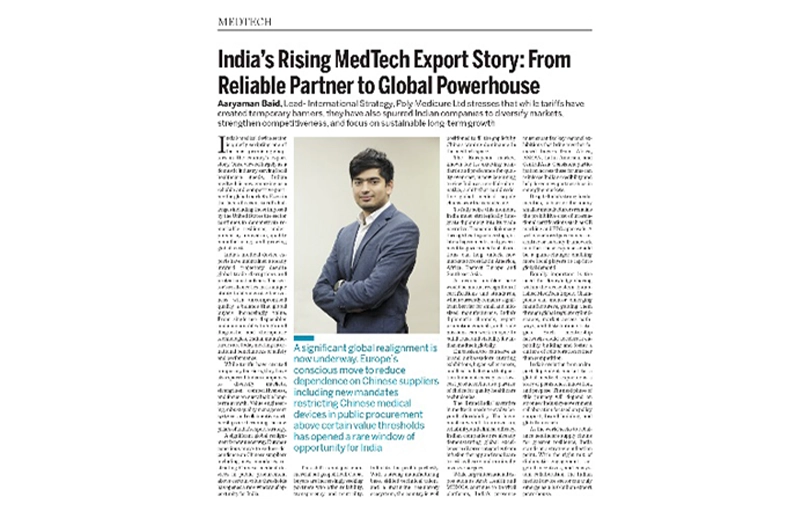 Article in Express Healthcare- 10 th November 2025